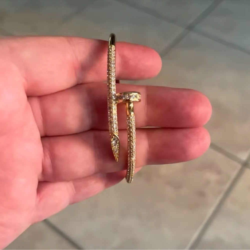 Just Un Clou Nail Crystal Bangle Bracelet - Picture 10 of 10